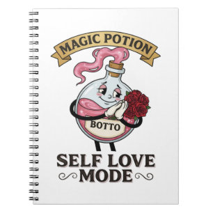 Botto Selbstliebe-Modus Vintage-Zaubertrank A Notizblock