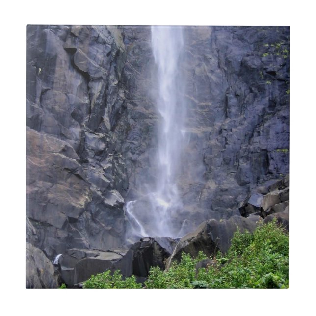Bottom Bridalveil Falls, Yosemite, CA Fliese (Vorderseite)