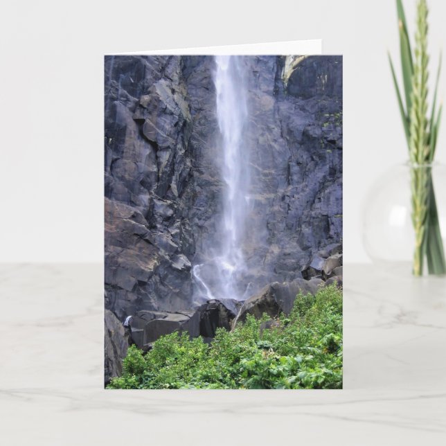 Bottom Bridalveil Falls, Yosemite, CA Karte (Vorderseite)