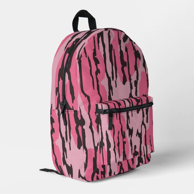 Bottom Lands camo pink Bottom Lands Camo girls Bedruckter Rucksack (Rückseitige Ecke links)