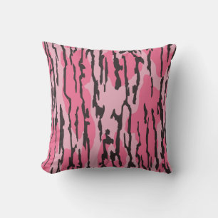 Bottom Lands Camo Rosa für Frauen und Mädchen Kissen