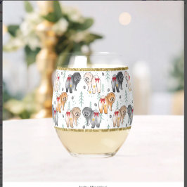 BOTTOM OF MY HEART 5 chow colors Weinglas Ohne Stiel