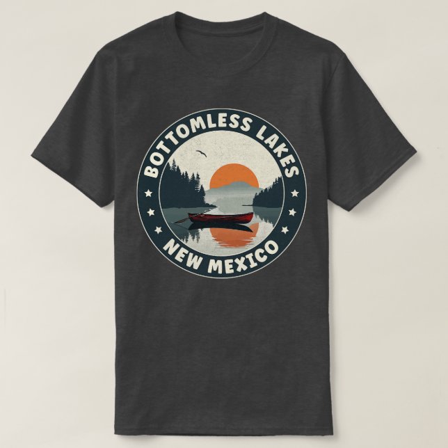 Bottomfreie Seen New Mexico Sunrise T-Shirt (Design vorne)
