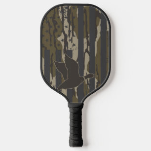 Bottomland Camouflage Duck Junting American Flag U Pickleball Schläger