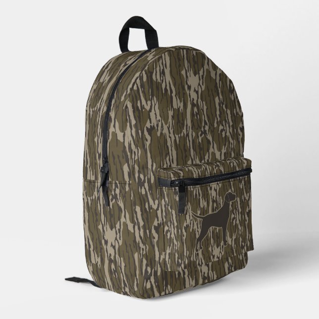 Bottomland Camouflage Hunter Jagd Jahreszeit Bedruckter Rucksack (Rückseitige Ecke links)