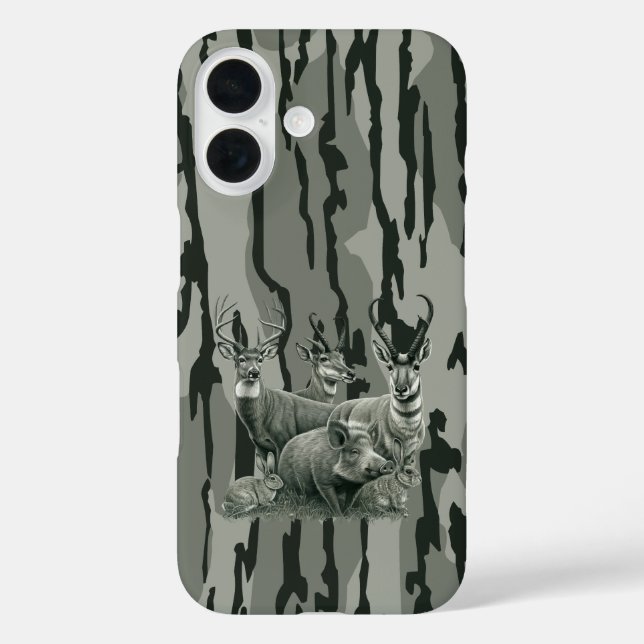 Bottomland Camouflage Whitetail Deer Mule Deer Pro Case-Mate iPhone Hülle (Rückseite)