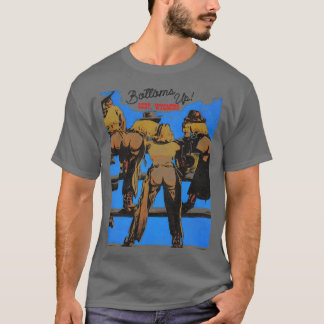 BOTTOMS UP Cody Wyoming Retro 70er Western Souveni T-Shirt