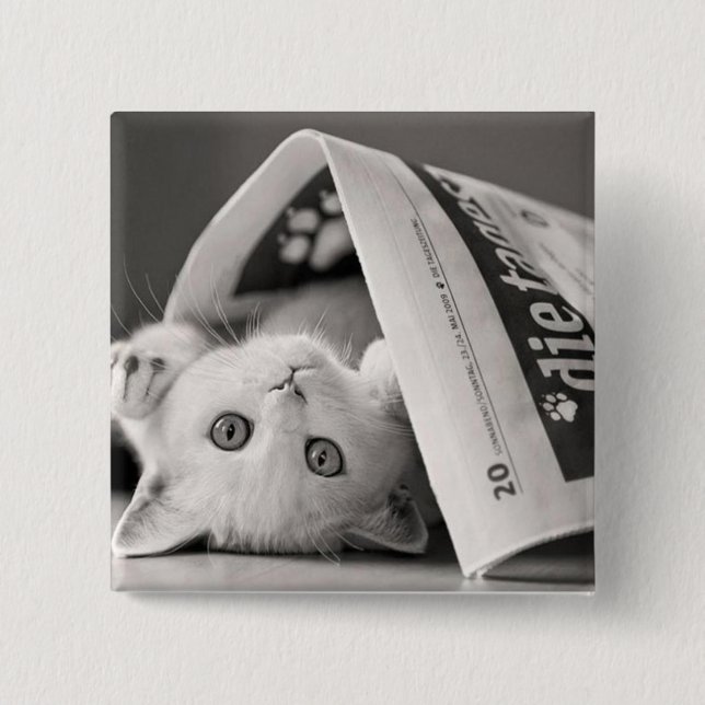 Botton Cat Button (Vorderseite)