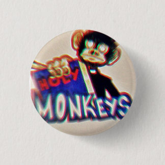 Botton Holy Monkeys Button