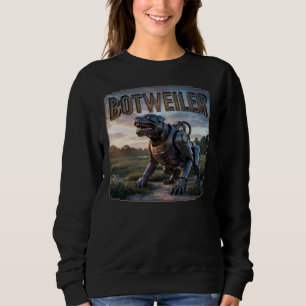 Botweiler Fotografisch – Roboter Rottweiler Lustig Sweatshirt