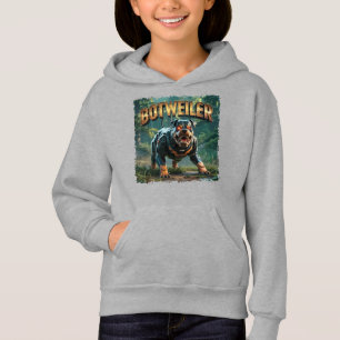 Botweiler Illustration – Roboter Rottweiler Lustig Hoodie