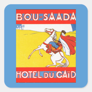 Bou-Saada Hotel Du Caid Quadratischer Aufkleber