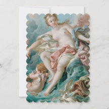 Boucher: Venus auf den Wellen geschwungene Fine Ar