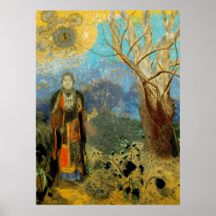 BOUDDHA VON REDON GROSSEN DRUCKEN AUF LEINWAND POSTER