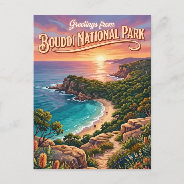 Bouddi Nationalpark Australien Postkarte (Vorderseite)