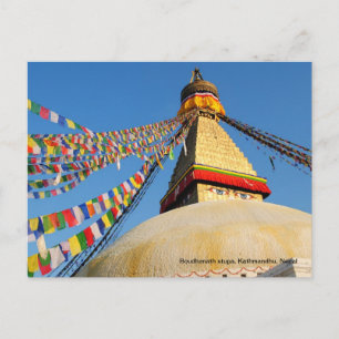 Boudhanath stupa postkarte