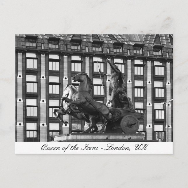 Boudica Statue, Westminster - London, Großbritanni Postkarte (Vorderseite)
