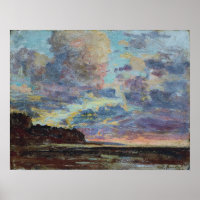 Boudin - Etretat Sunset