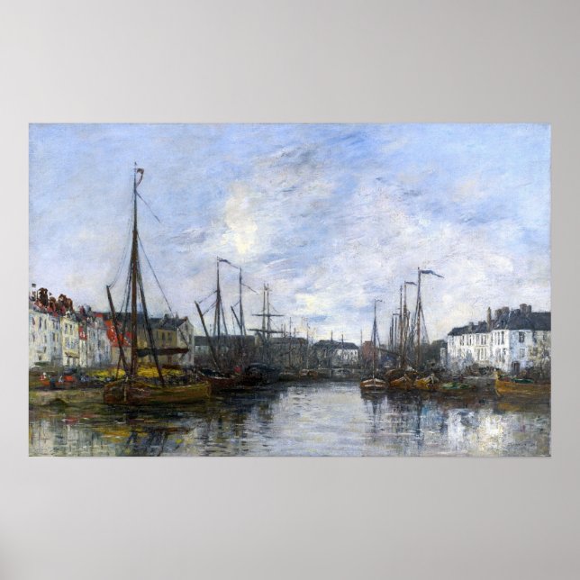 Boudin - Hafen Brüssel Poster (Vorne)