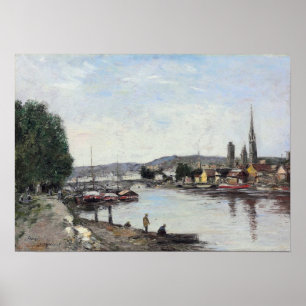 Boudin - Rouen Blick auf Reine 1895 Poster