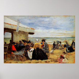 Boudin - Strandszene Poster