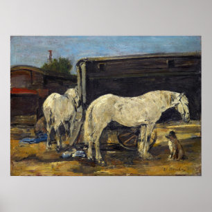 Boudin - Wagen der Nomaden 1885 Poster