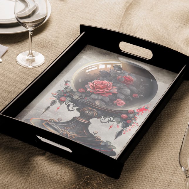 Boudoir | Antiker Kristallball und Viktorianische  Seidenpapier (Von Creator hochgeladen)