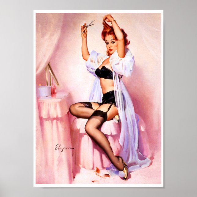 Boudoir Button Up Poster (Vorne)