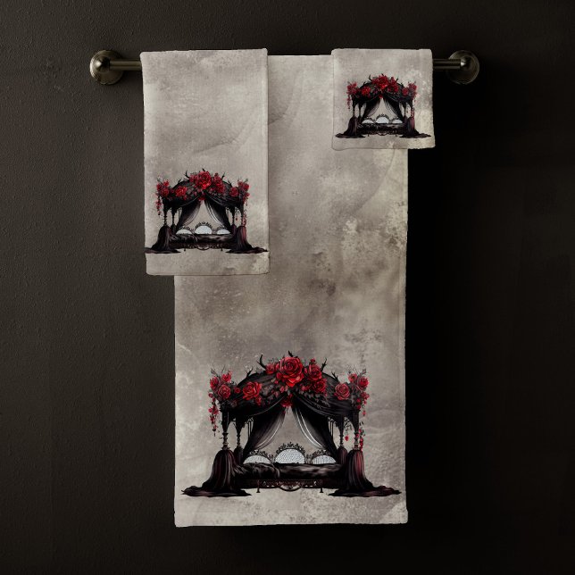 Boudoir | Canopy Scarf Altes Victoran Poster Bed. Badhandtuch Set (Von Creator hochgeladen)