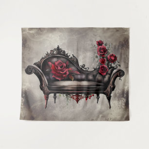 Boudoir Chaise   Viktorianisches Ohnmacht Wandteppich