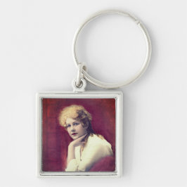 Boudoir Portrait der Frau von 1900 Schlüsselanhänger
