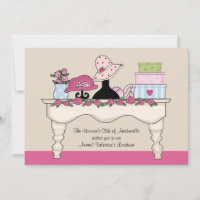 Boudoir Table Luncheon Einladung