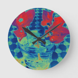 Bougainville-Image Runde Wanduhr