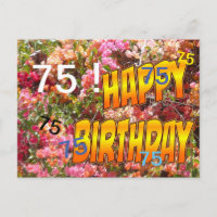 Bougainvillea Age Template Geburtstagskarte