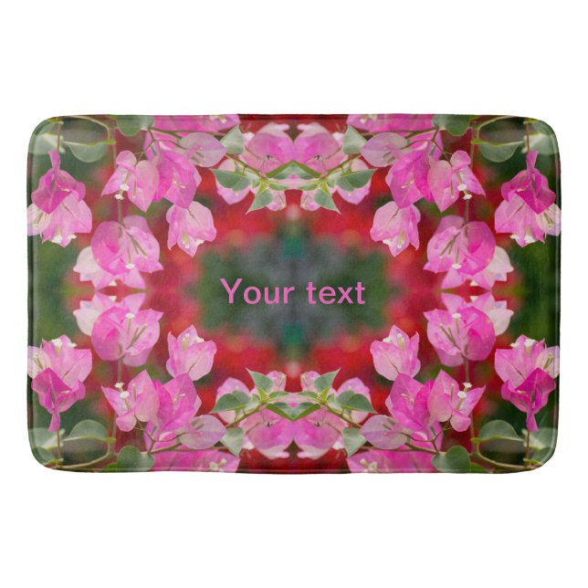 Bougainvillea Blume Badematte (Vorderseite)