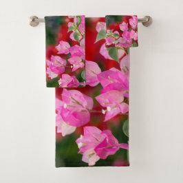 Bougainvillea Blume Badhandtuch Set