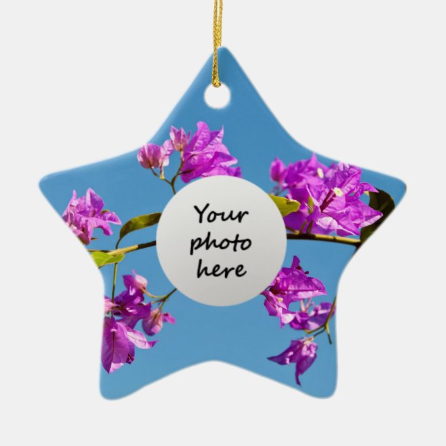 Bougainvillea-Blume Keramikornament (Vorne)