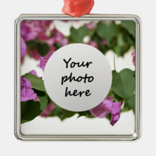 Bougainvillea-Christbaumschmuck Silbernes Ornament