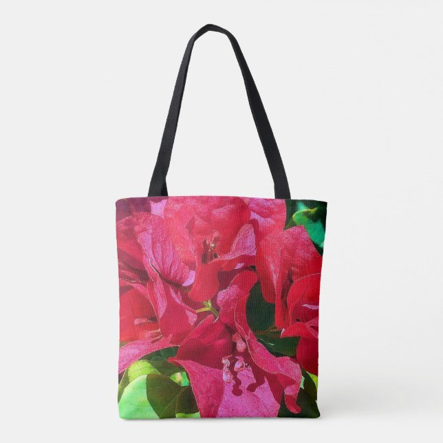 Bougainvillea Closeup Tasche (Rückseite)