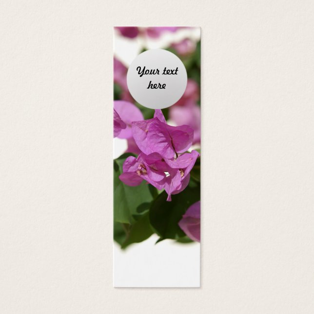 Bougainvillea Custom Lesezeichen (Vorderseite)