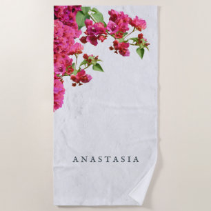 Bougainvillea Floral Griechische Insel am Mittelme Strandtuch