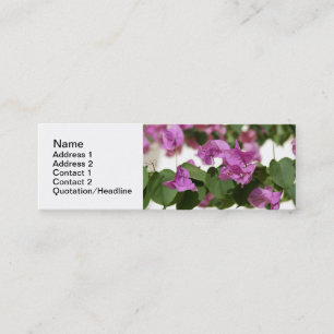 Bougainvillea-Geschäftskarten-Vorlagen Mini Visitenkarte