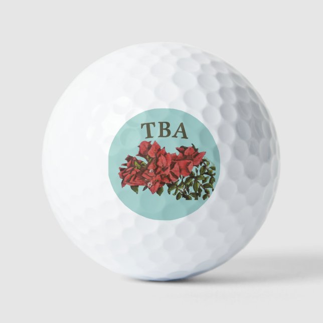 Bougainvillea Golf Balls Golfball (Vorderseite)