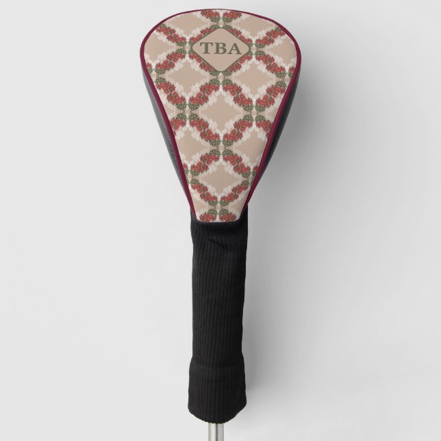 Bougainvillea Golf Head Cover Headcover (Vorderseite)