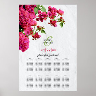 Bougainvillea Griechische Insel Hochzeitskarte Poster