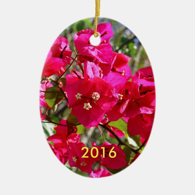 Bougainvillea Keramik Ornament (Vorne)