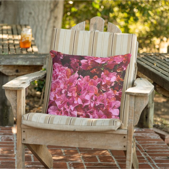 Bougainvillea Pink Tropical Vining Shrub Foto Kissen (Stuhl )