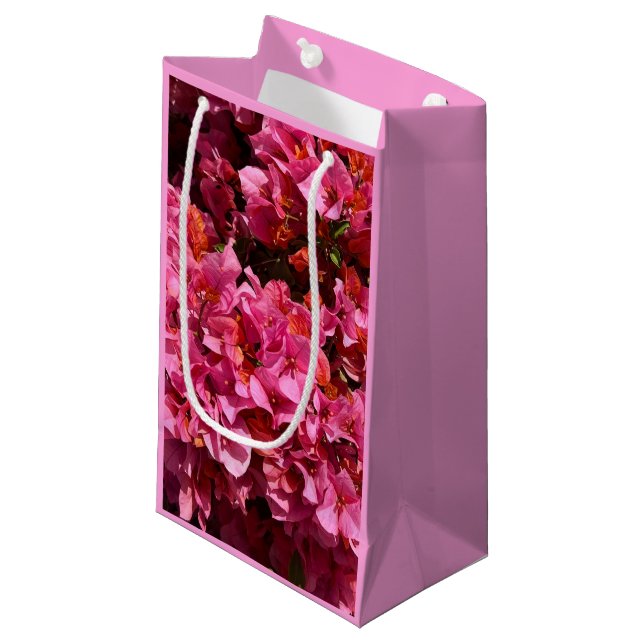 Bougainvillea Pink Tropical Vining Shrub Foto Kleine Geschenktüte (Vorderseite Schrägansicht)