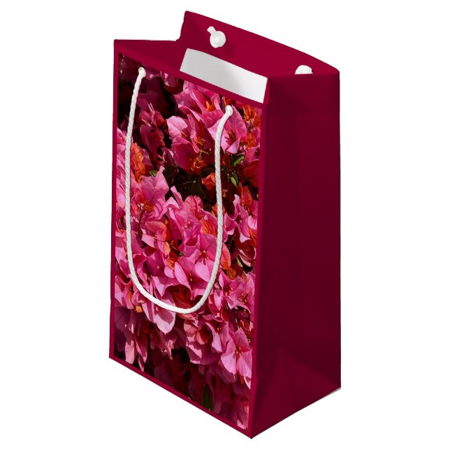 Bougainvillea Pink Tropical Vining Shrub Foto Kleine Geschenktüte (Vorderseite Schrägansicht)