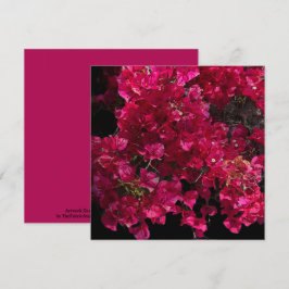 Bougainvillea Red Tropical Vining Shrub Foto Karte